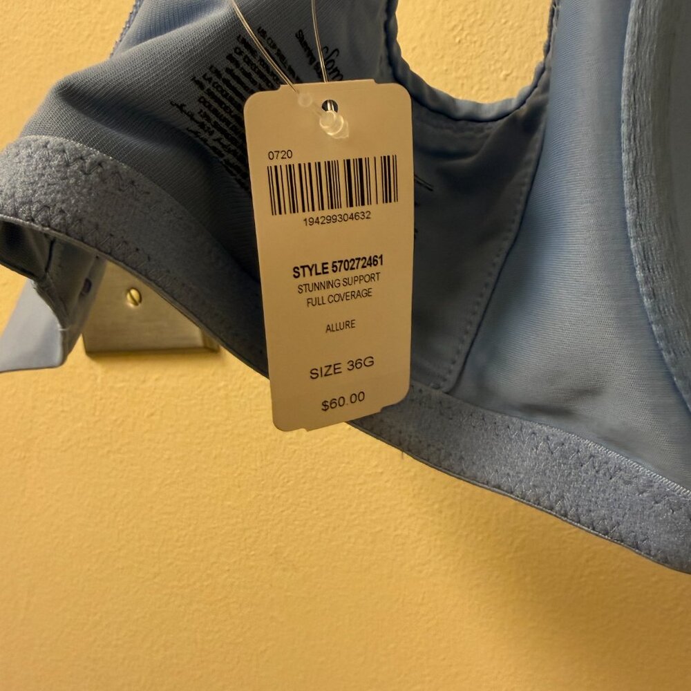 Soma Stunning Support Full Coverage Bra – 36G – Allure Blue – NWT – $60 Retail - Picture 2 of 4